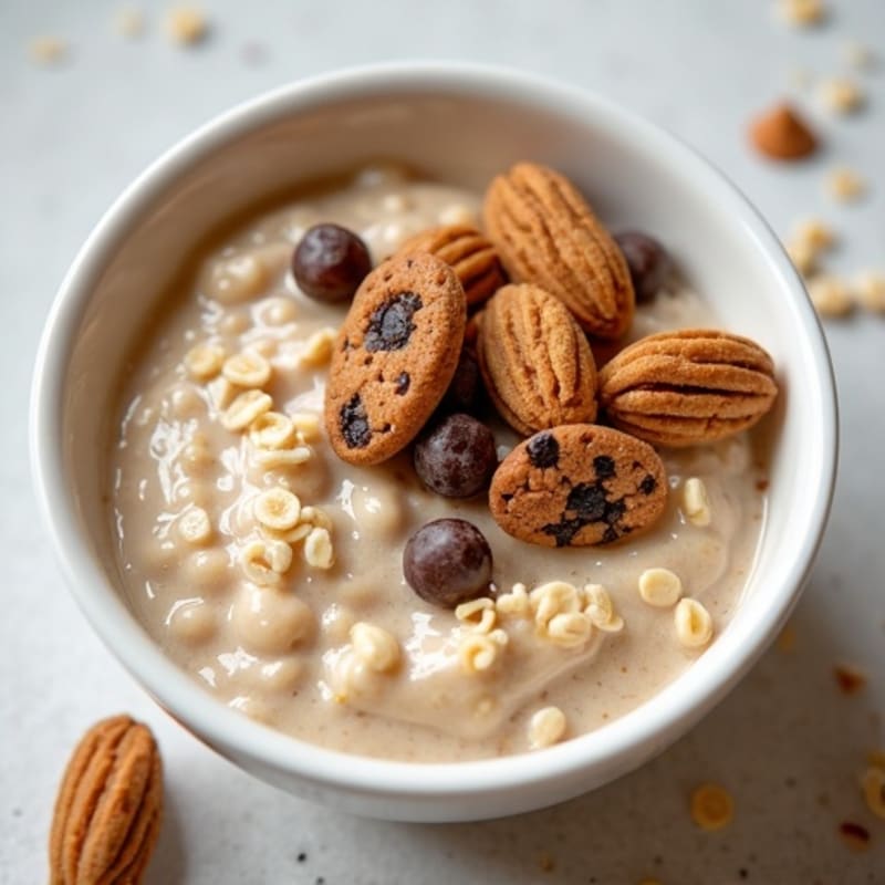 Creamy Protein Cookie Dough Overnight Oats