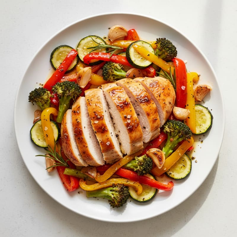 Garlic Herb Roasted Chicken with Vegetables
