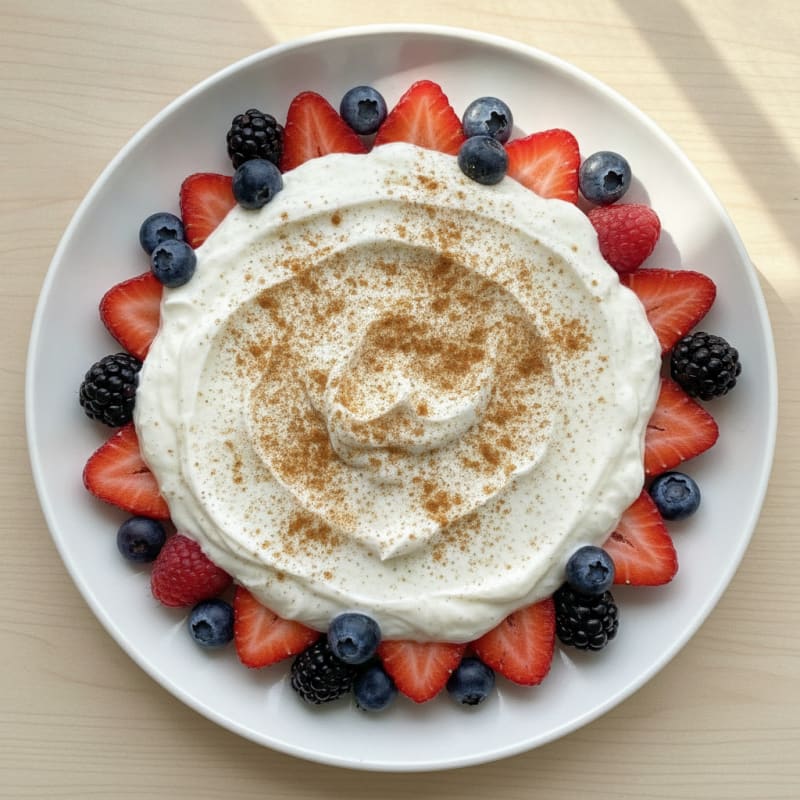 Silky Greek Yogurt Protein Parfait with Mixed Berries