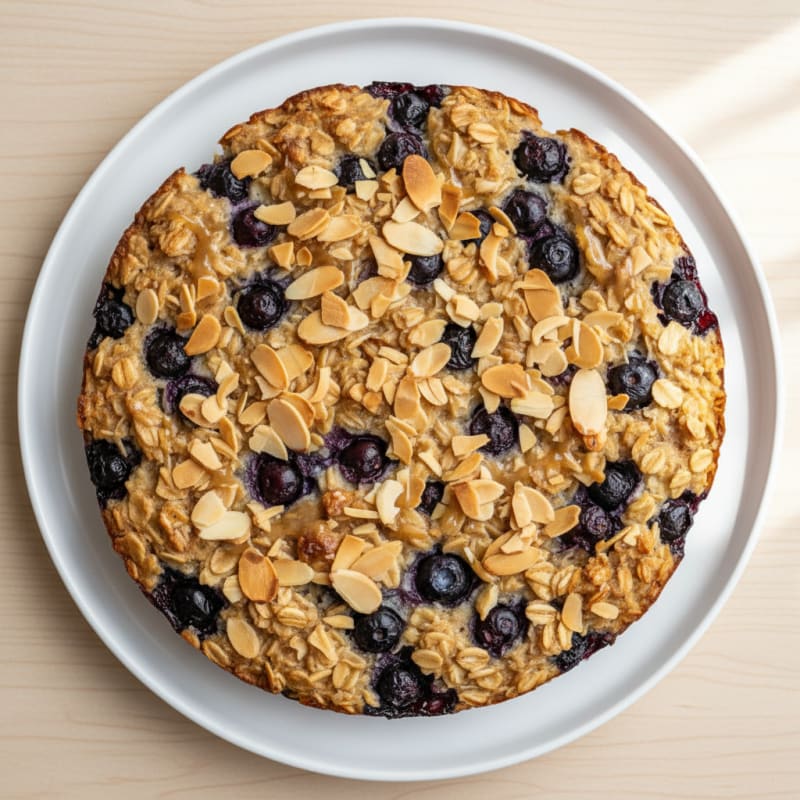 Blueberry Almond Oatmeal Bake