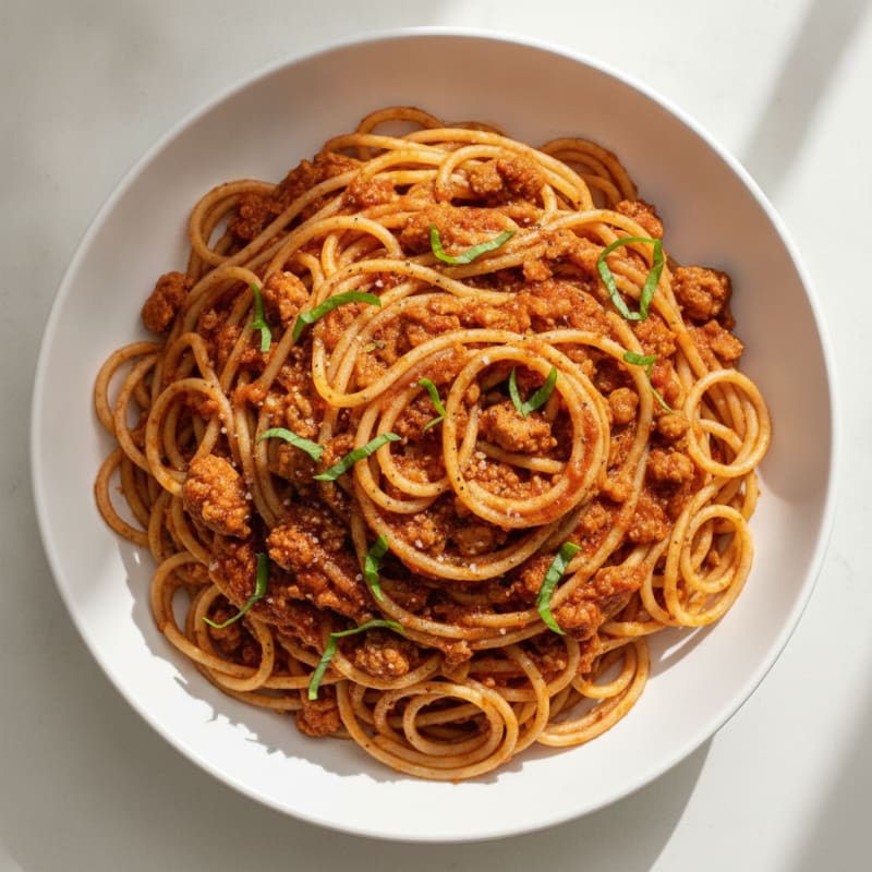 Turkey Spaghetti with Marinara Sauce