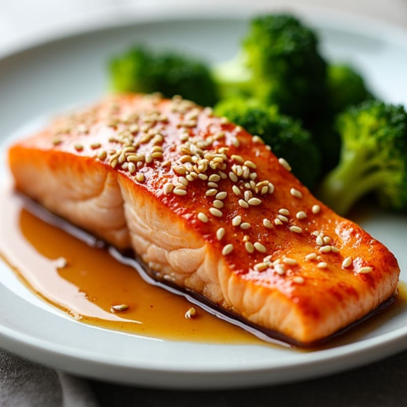 Ginger-Honey Glazed Salmon with Sesame