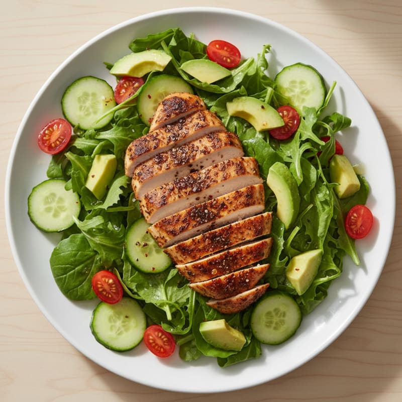 Blackened Chicken and Avocado Salad