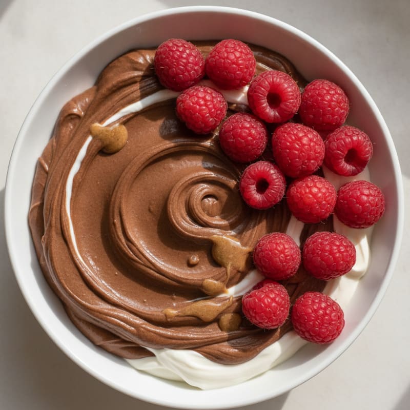 Silky Chocolate Protein Pudding with Greek Yogurt