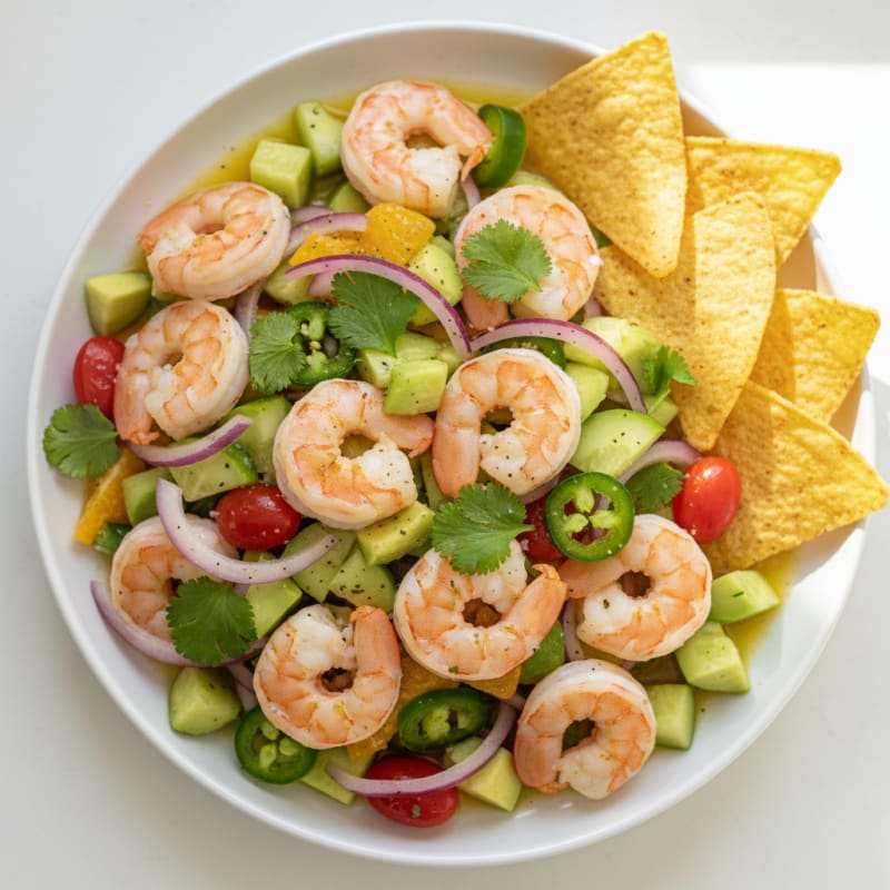Shrimp and Avocado Ceviche with Citrus Marinade