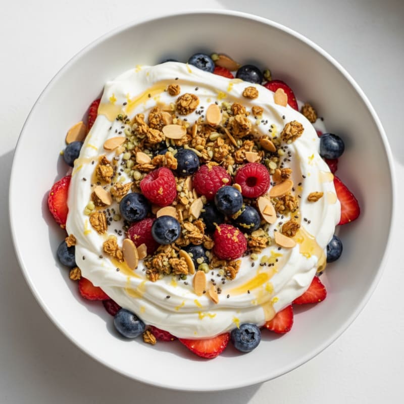 Creamy Zesty Yogurt Berry Parfait