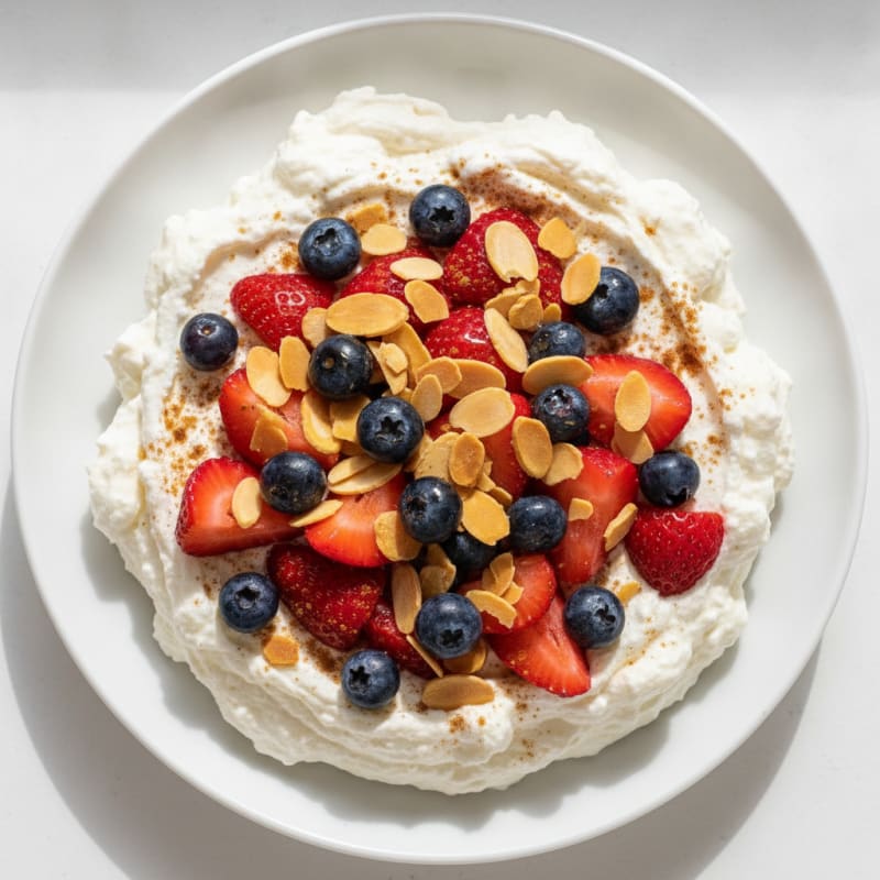 Creamy Greek Yogurt Protein Mousse with Berries