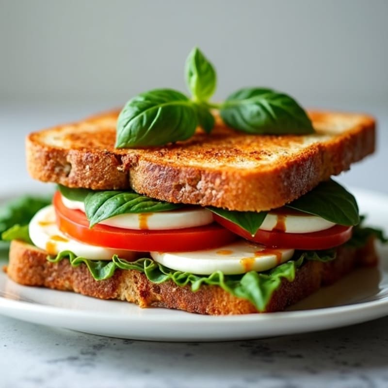 Crispy Grilled Caprese Sandwich
