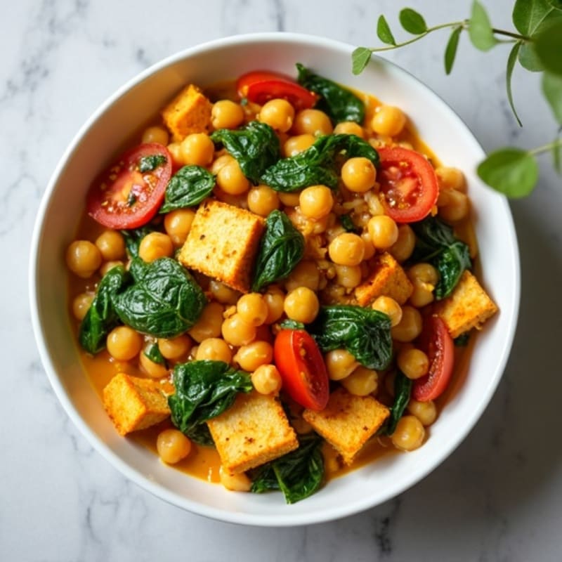 Creamy Coconut Chickpea and Spinach Curry