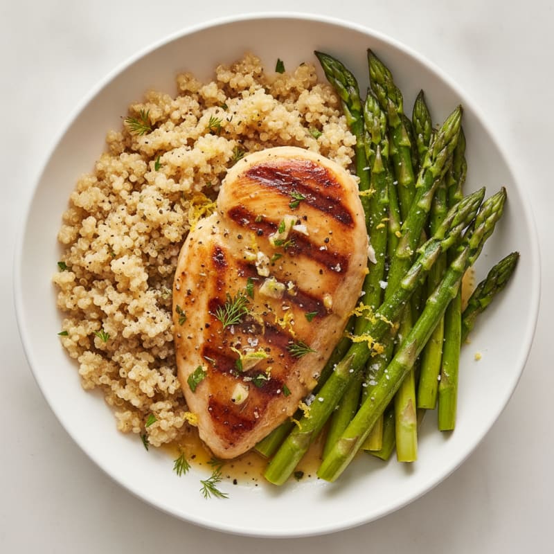 Lemon Herb Chicken with Roasted Asparagus