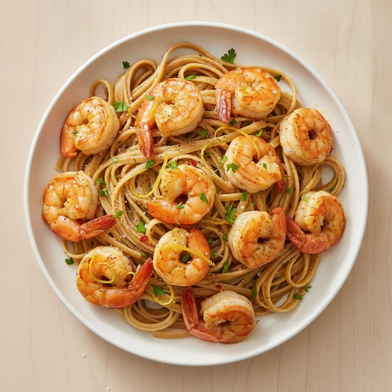 Garlic Shrimp Scampi with Linguine