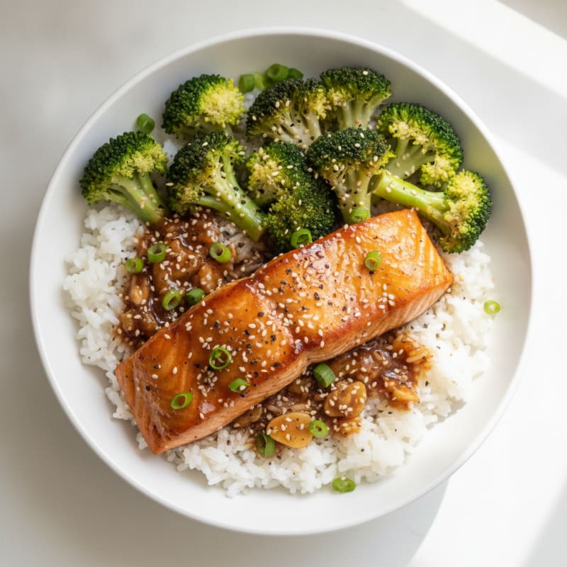 Salmon Teriyaki Rice Bowl