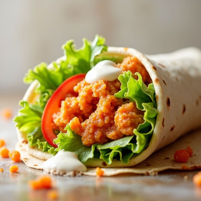 Crispy Buffalo Chicken Ranch Wrap