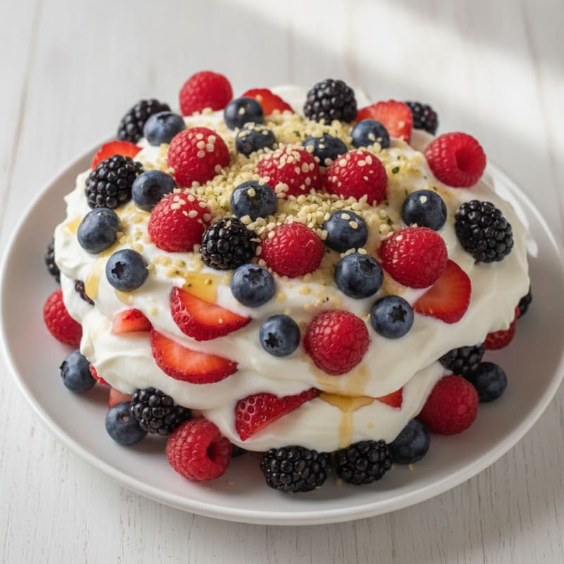 Creamy Greek Yogurt Protein Parfait with Mixed Berries