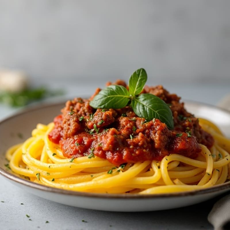Roasted Spaghetti Squash with Hearty Beef Marinara