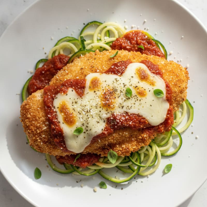 Crispy Chicken Parmesan with Marinara