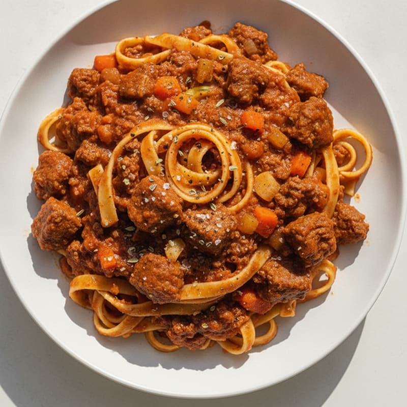 Classic Beef Bolognese with Tagliatelle