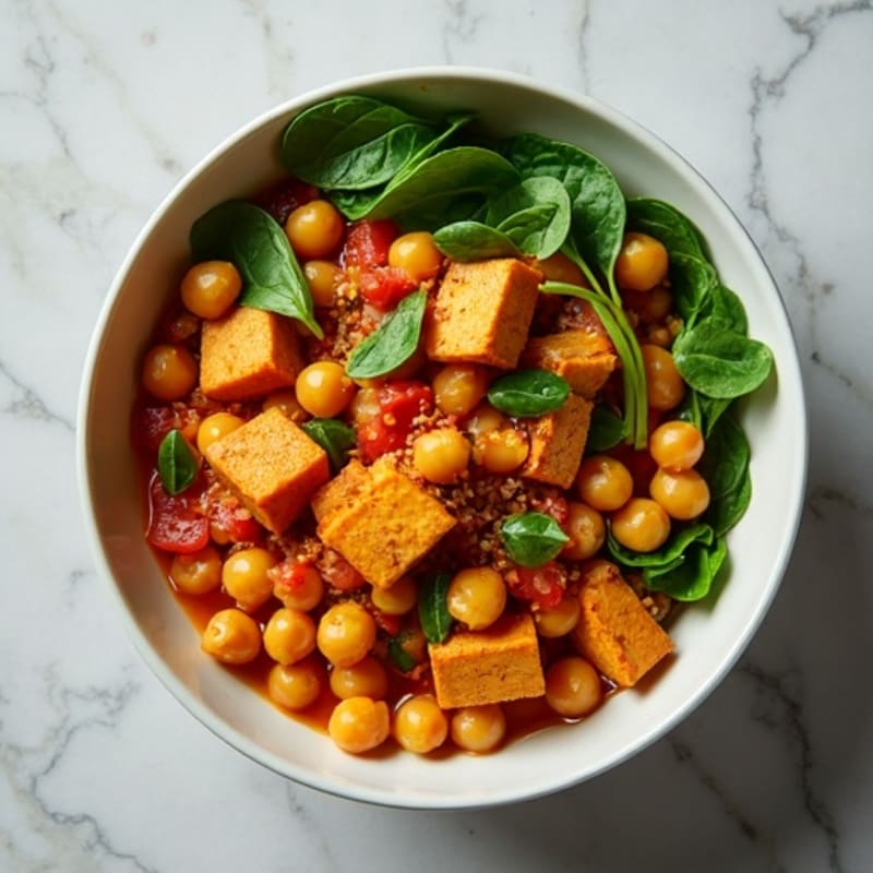 Fragrant Chickpea and Tomato Curry Bowl