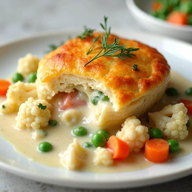Creamy Cauliflower-Chicken Pot Pie
