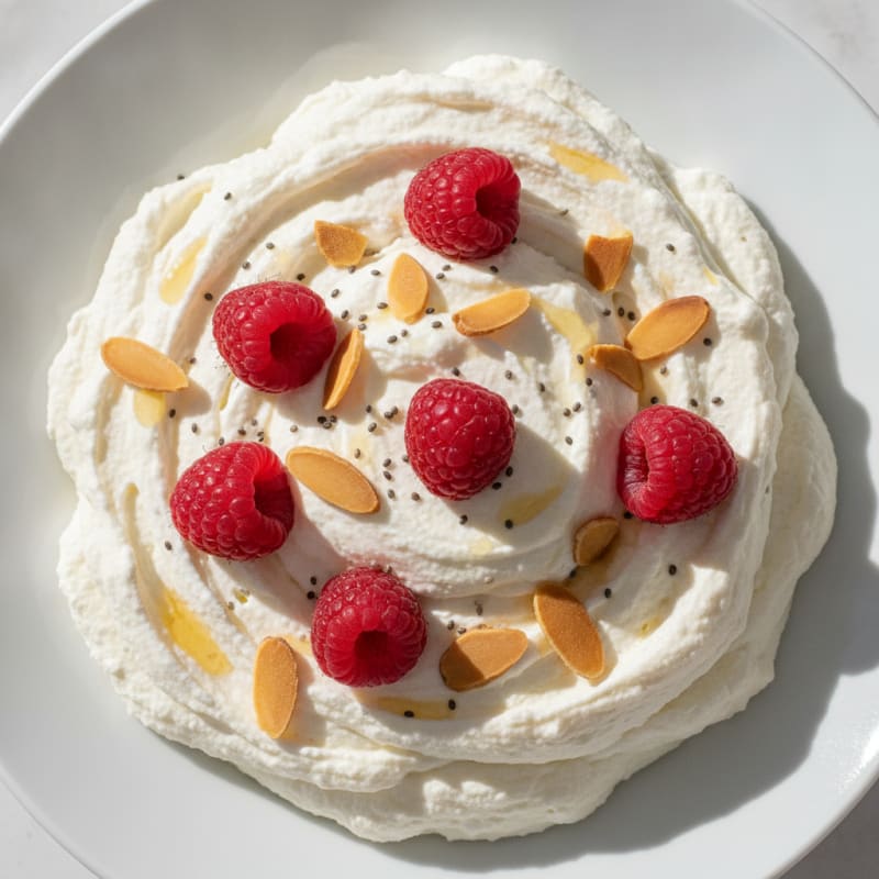 Silky Greek Yogurt Protein Mousse with Berries