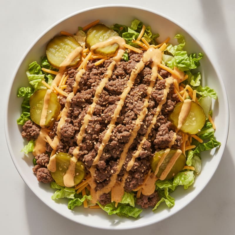 Big Mac Inspired Protein Bowl