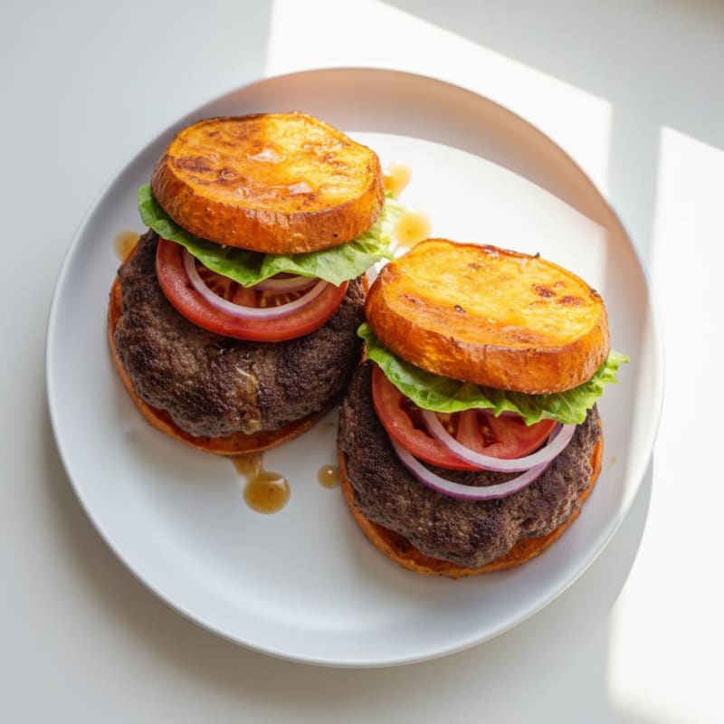 Sweet Potato and Beef Burgers
