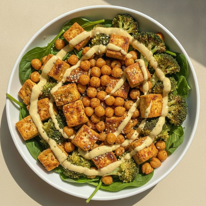 Roasted Chickpea & Veggie Buddha Bowl