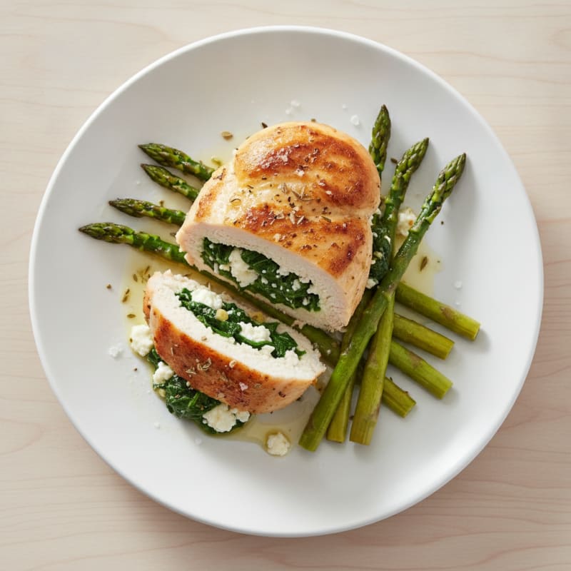 Feta and Spinach Stuffed Chicken Breast