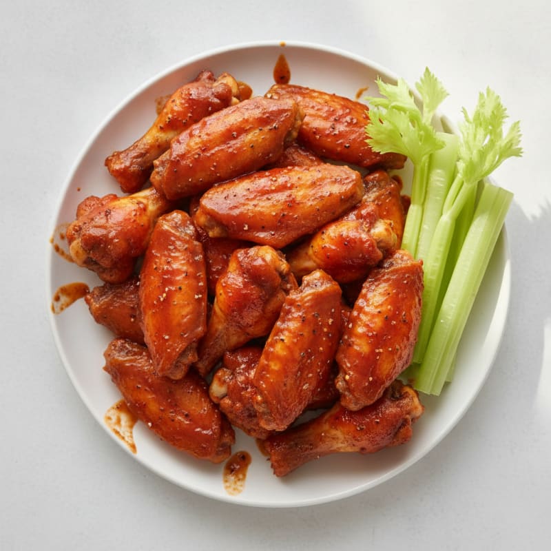 Spicy BBQ Baked Chicken Wings