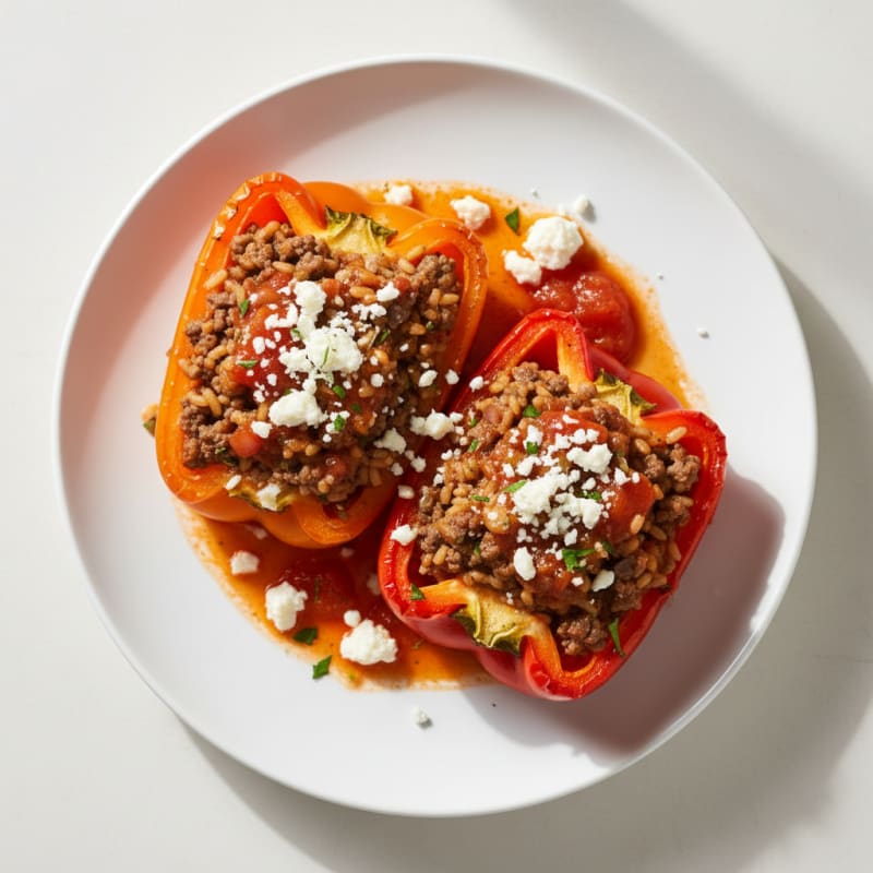 Ground Beef Stuffed Bell Peppers
