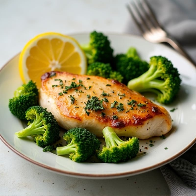 Sheet Pan Lemon Herb Chicken and Roasted Broccoli