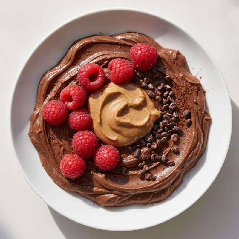 Silky Chocolate Protein Greek Yogurt Bowl