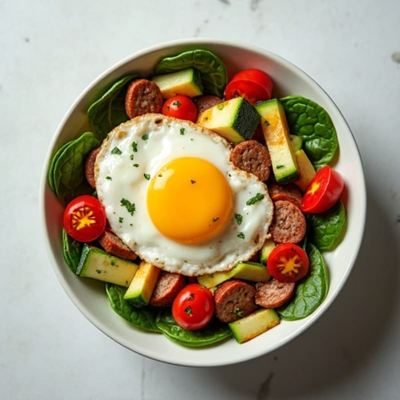 Protein-Packed Veggie and Egg White Breakfast Bowl