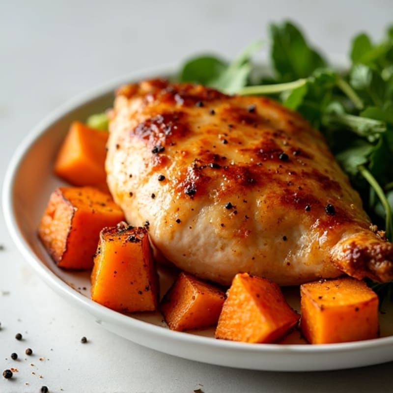 Honey-Roasted Chicken and Sweet Potatoes