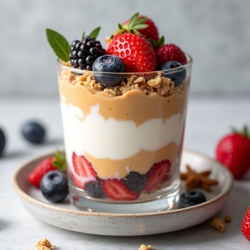 Creamy Greek Yogurt Protein Parfait with Berries