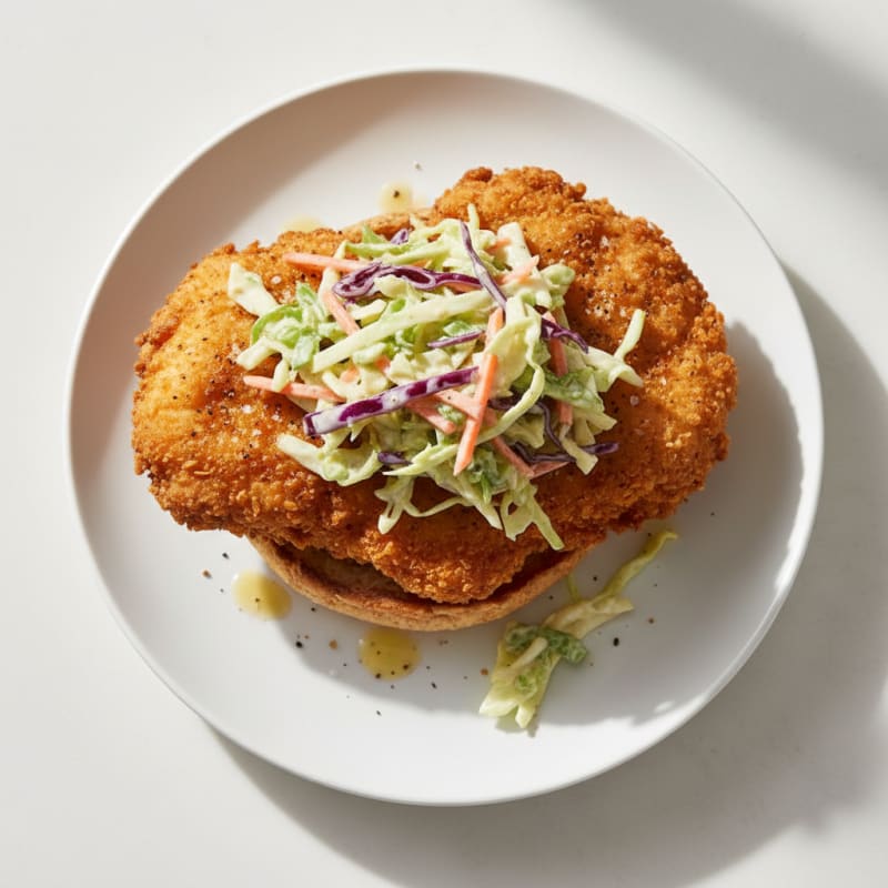 Buttermilk Fried Chicken Sandwich with Slaw