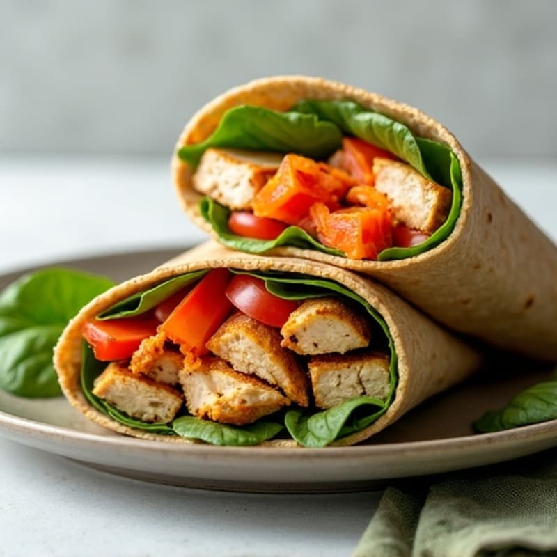 Herb-Grilled Chicken and Fresh Veggie Wrap