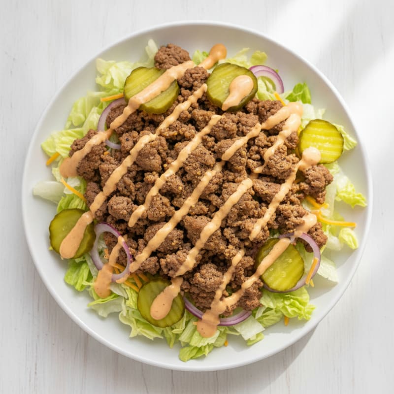 Big Mac Inspired Protein Bowl