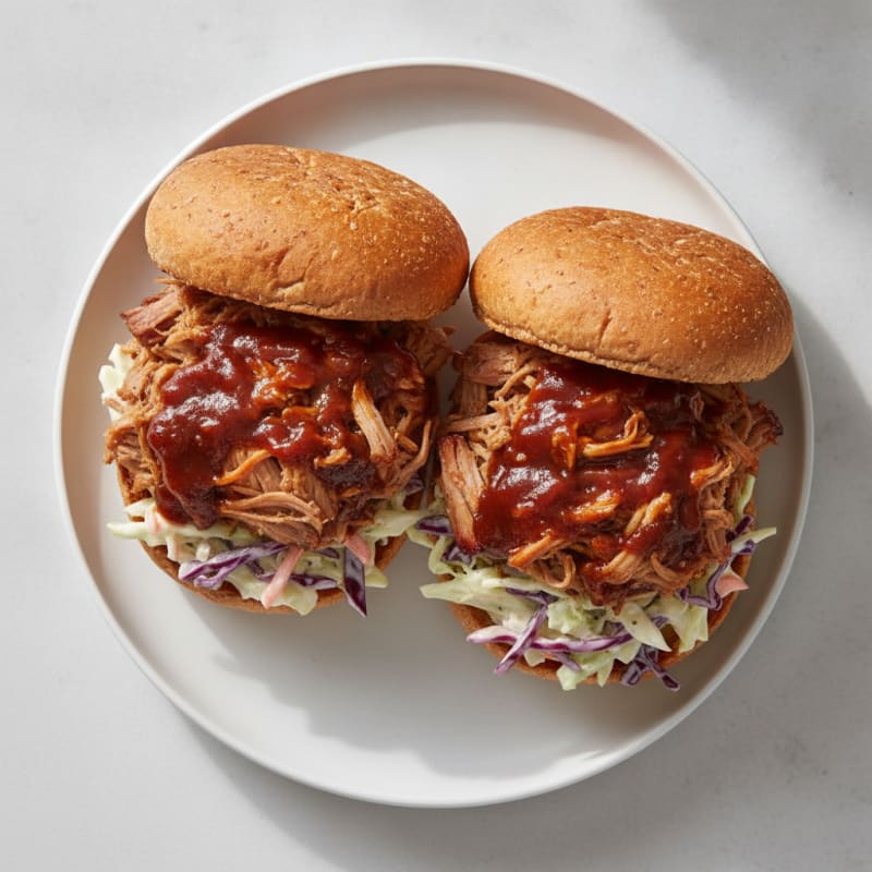 Slow-Cooked BBQ Pulled Pork Sandwiches