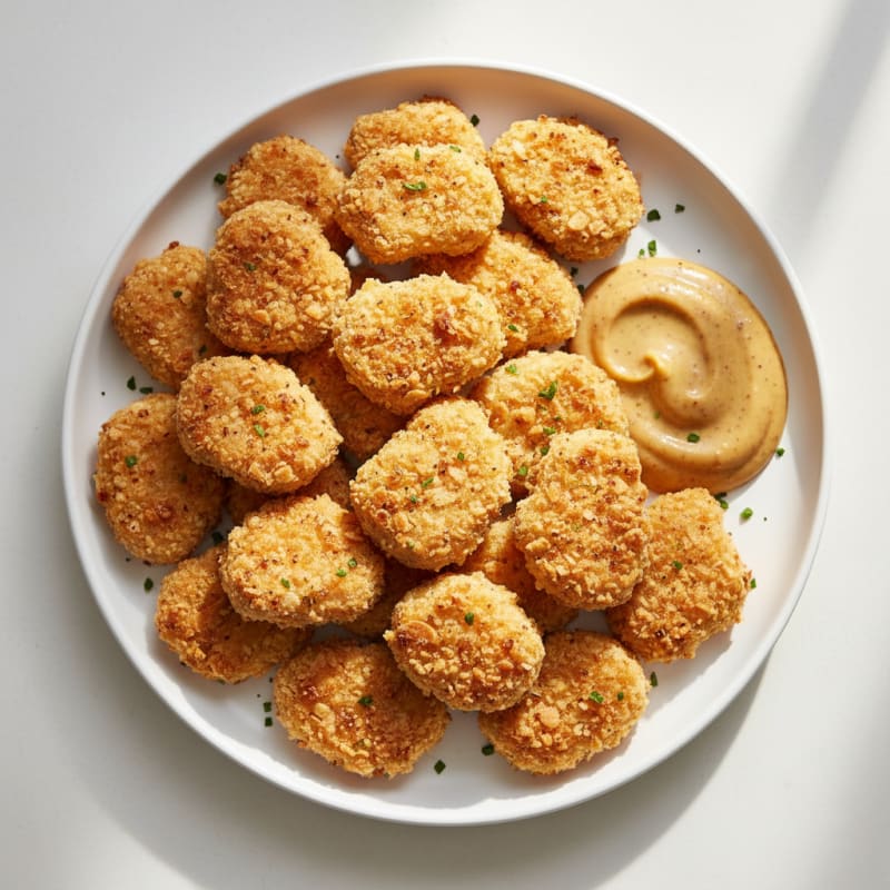 Baked Chicken Nuggets with Honey Mustard