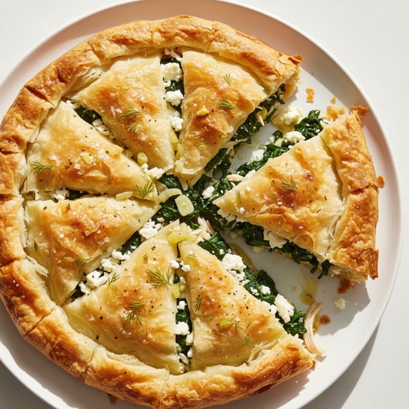 Spinach and Feta Phyllo Pie