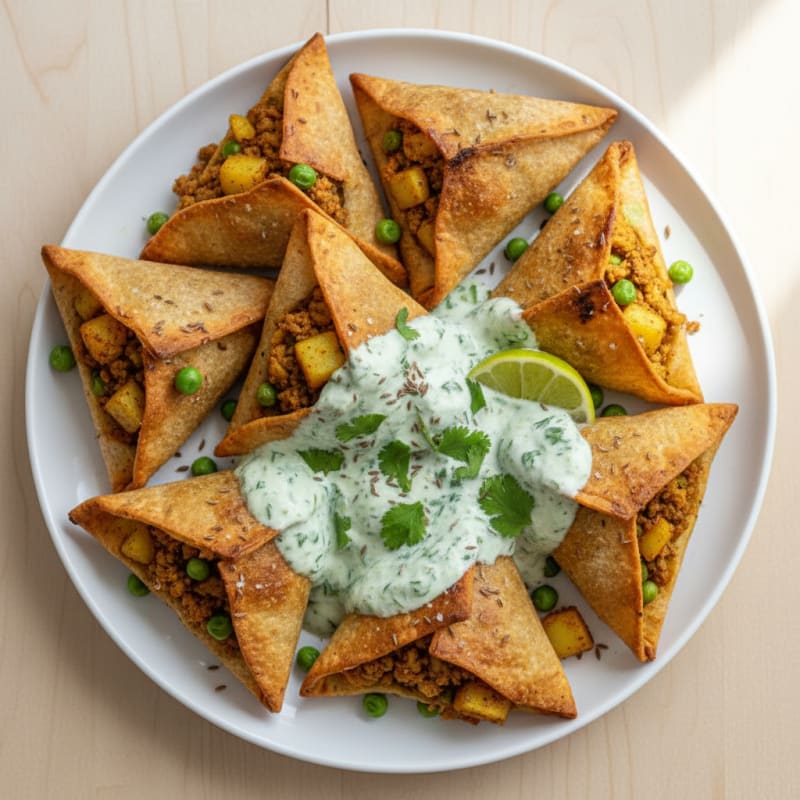 Savory Potato and Turkey Samosas