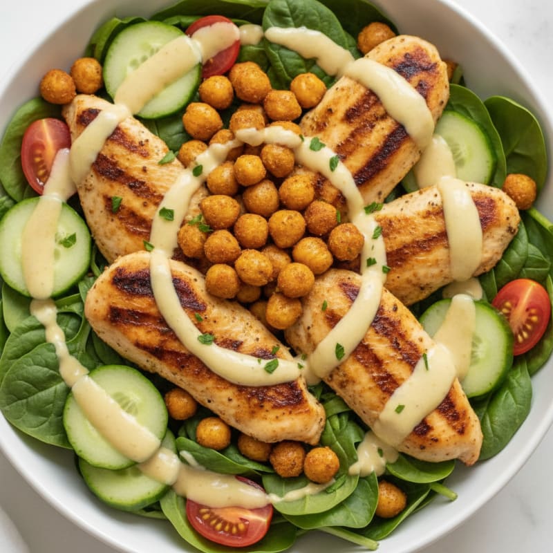 Falafel Bowl with Lemon-Tahini Sauce