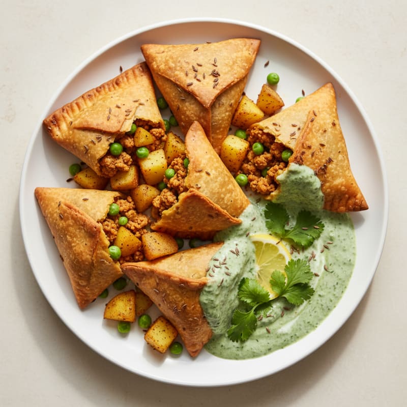 Spiced Turkey and Potato Samosas