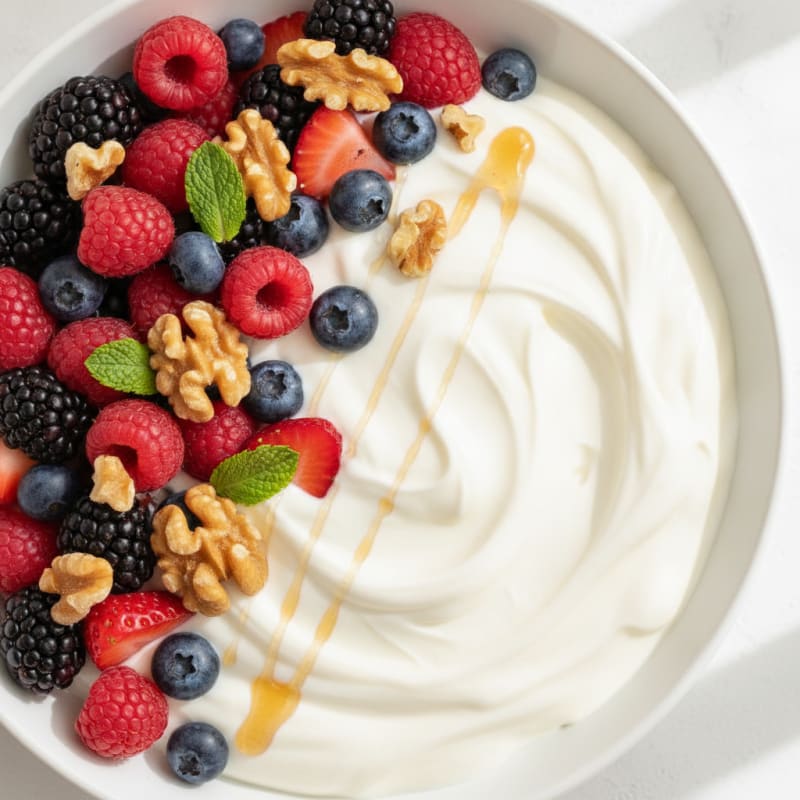 Protein Greek Yogurt with Mixed Berries