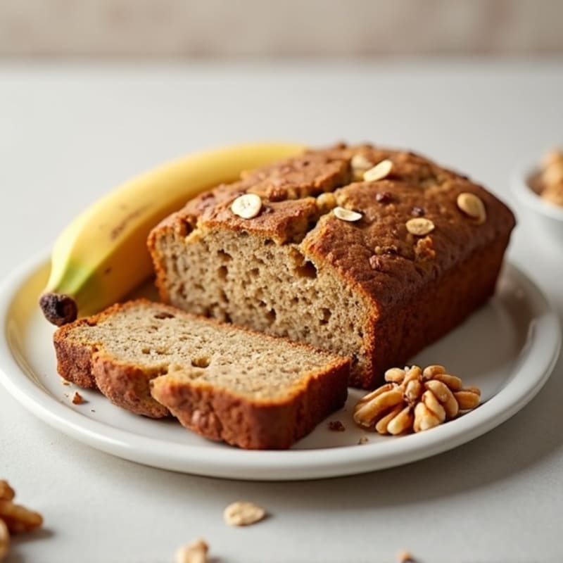 Healthy Moist Banana Oat Bread
