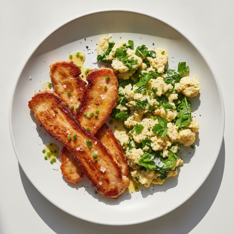 Pan-Seared Turkey Rashers with Herbs