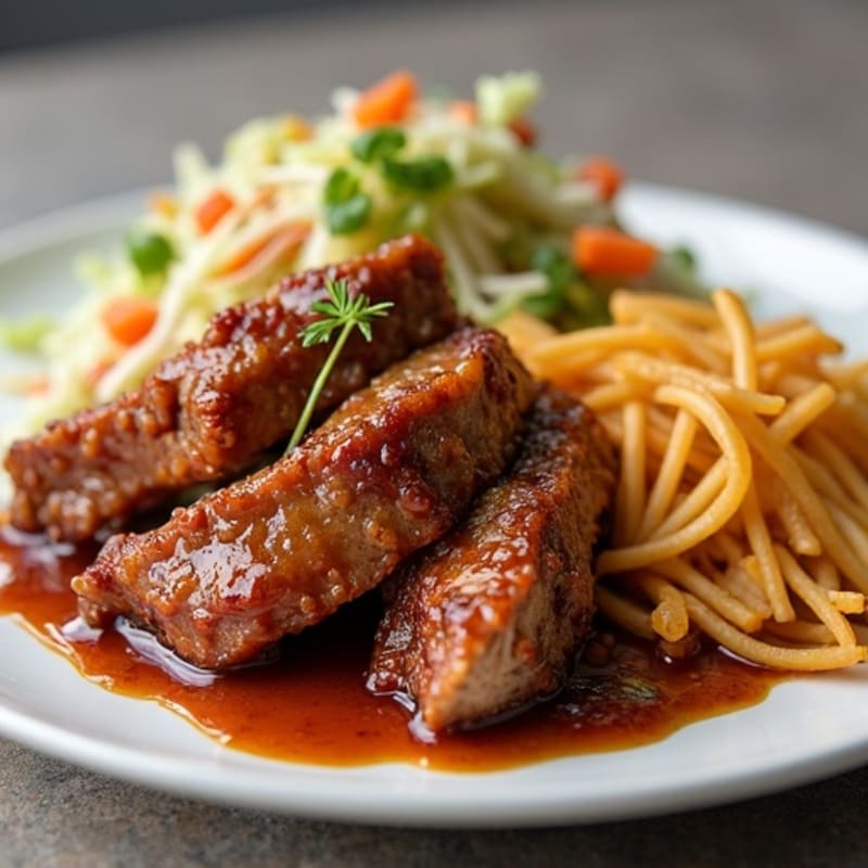 Slow Cooked Smoky BBQ Pulled Pork with Crispy Slaw