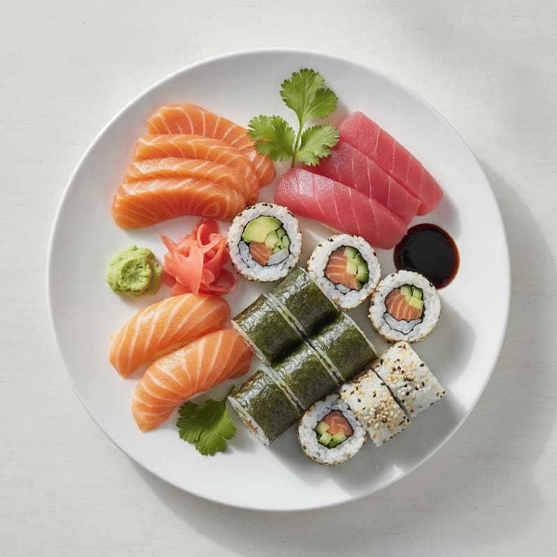 Assorted Sushi and Sashimi Platter