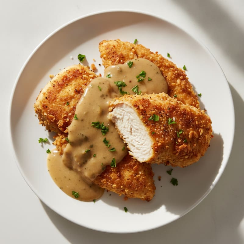 Buttermilk Fried Chicken with Creamy Gravy